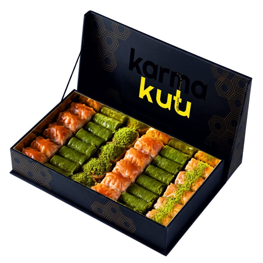 Mukavva Sıvamalı Baklava Kutusu | Lüks ve Sert Hediye Ambalajı